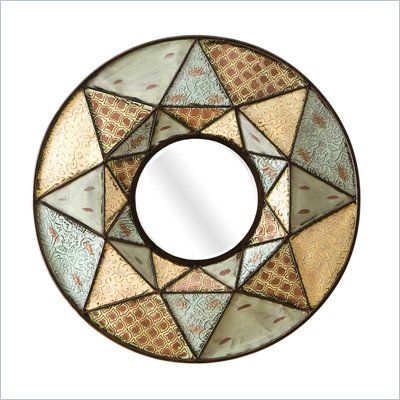 Southern Enterprises Round Decorative Wall Mirror