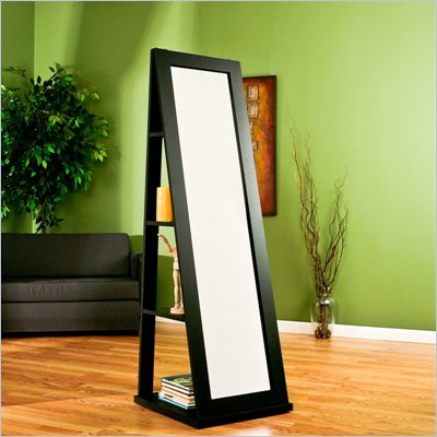 Southern Enterprises Swivel Storage Floor Mirror