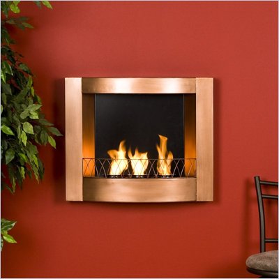 Wall Mounted  Tables on Southern Enterprises Wall Mount Gel Copper Fireplace   Fa5805