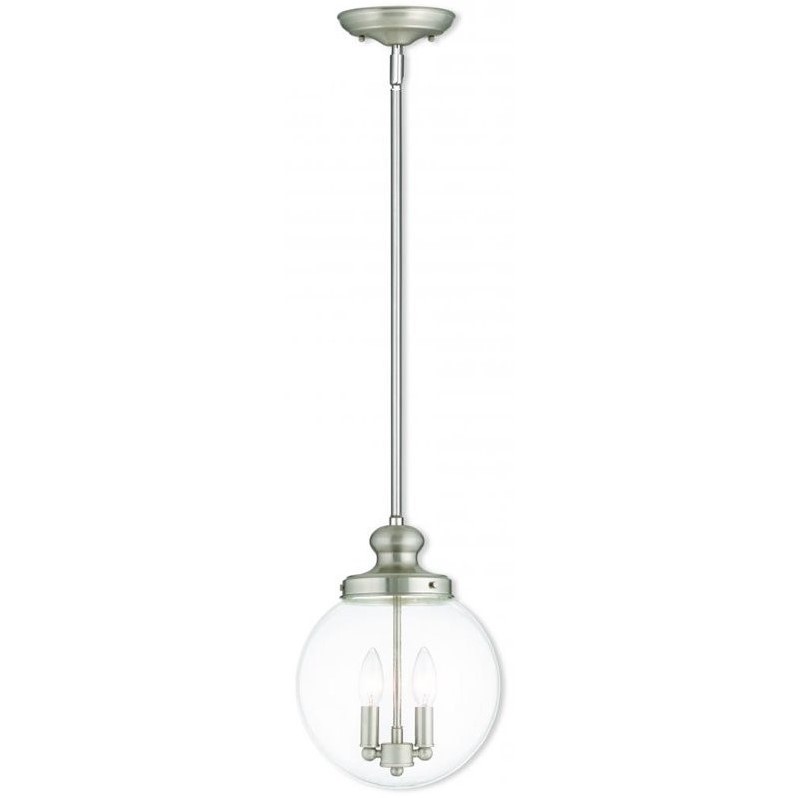 Livex Sheffield Pendant In Brushed Nickel