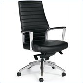 Global Accord High Back Knee Tilter Office Chair Leatherette
