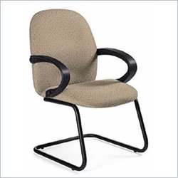 Global Total Office Enterprise Cantilever Base Guest Chair-Sprinkle-Black
