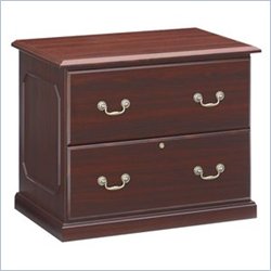 Global Total Office Presidential 2 Drawer Lateral Wood File Storage Cabinet in Matte Finish