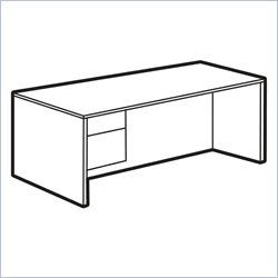 Global Adaptabilities Single Pedestal Office Desk by Global