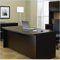 Global Correlation Double Pedestal Office Desk with Bow Front by Global