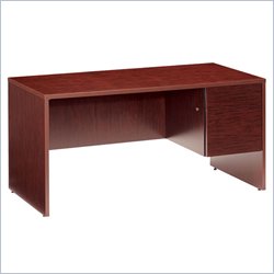 Global Genoa 45 Single Pedestal Wood Credenza Desk by Global