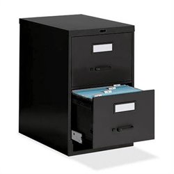 Global Total Office 25D Legal Size Low Profile 2 Drawer Vertical Metal File Storage Cabinet