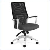 Global Accord Mesh High Back Tilter Chair in Granite Rock