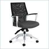 Global Accord Mesh Medium Back Tilter Chair in Granite Rock