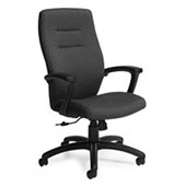 Global Synopsis High Back Tilter Chair in Black Coal