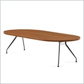 Global Alba 10x48 Racetrack Table in Avant Honey