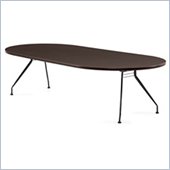 Global Alba 10x48 Racetrack Table in Dark Espresso