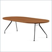 Global Alba 8x48 Racetrack Table in Avant Honey