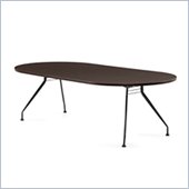 Global Alba 8x48 Racetrack Table in Dark Espresso