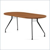 Global Alba 6x36 Racetrack Table in Avant Honey