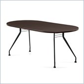 Global Alba 6x36 Racetrack Table in Dark Espresso
