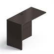 ADD TO YOUR SET: Global Genoa Left Side Flush Height Return in Dark Espresso