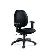 Global Graham Low Back Ergo Tilter Chair in Asphalt