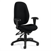 Global Malaga High Back Multi Tilter Chair in Black