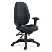 Global Malaga High Back Multi Tilter Chair in Graphite