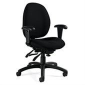Global Malaga Low Back Multi Tilter Chair in Black