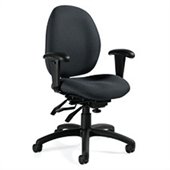 Global Malaga Low Back Multi Tilter Chair in Graphite