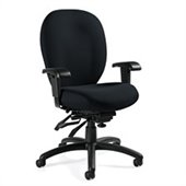Global Mallorca High Back Multi Tilter Chair in Asphalt