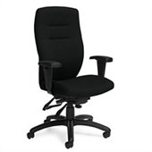 Global Synopsis High Back Multi Tilter Chair in Black Coal
