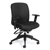 Global Truform Medium Back Multi Tilter Chair in Ebony