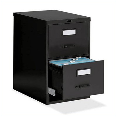 Global Office 25" Legal Size Low Profile 2 Drawer Vertical Metal File Storage Cabinet
