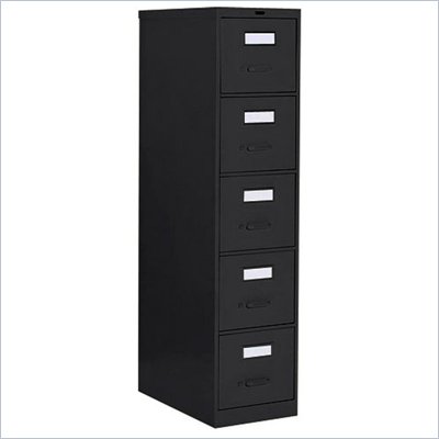 Global Total Office 2600 Plus 26.5" 5 Drawer Vertical Letter Metal File Storage Cabinet
