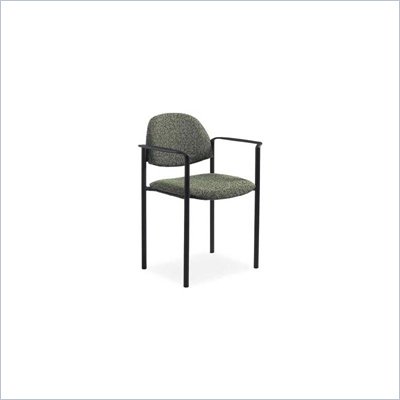 Global Total Office Comet Stacking Arm Chairs w/ Round Back and Frame