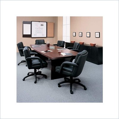 Global Total Office Boat Shaped 6' Conference Table with Slab Base