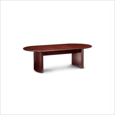 Global Total Office Racetrack 10' Conference Table with Curved Base