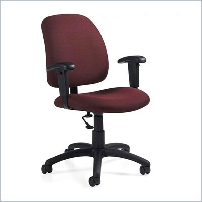 Global Total Office Goal Office Pneumatic Task Chair with Low Back