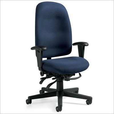 Global Total Office Granada High Back Office Chair w/Lumbar Support & Tilt Control