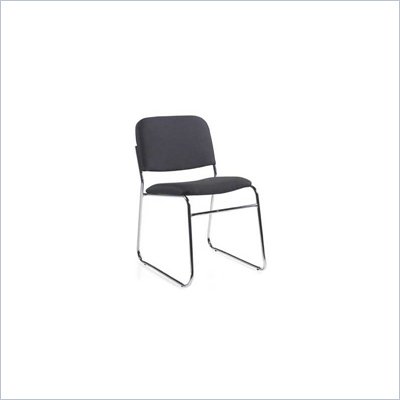 Global Total Office Key Armless Stacking Guest Chair with Sled Base