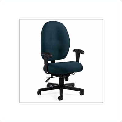 Global Total Office Stamina+ 24 Hour Office Chair with High Back and Posture-Tilter