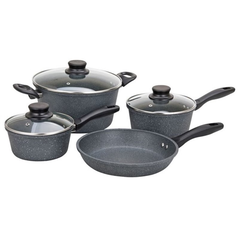 UPC 643700222497 product image for Alpine Cuisine 7 Piece Aluminum Cookware Set in Gray | upcitemdb.com