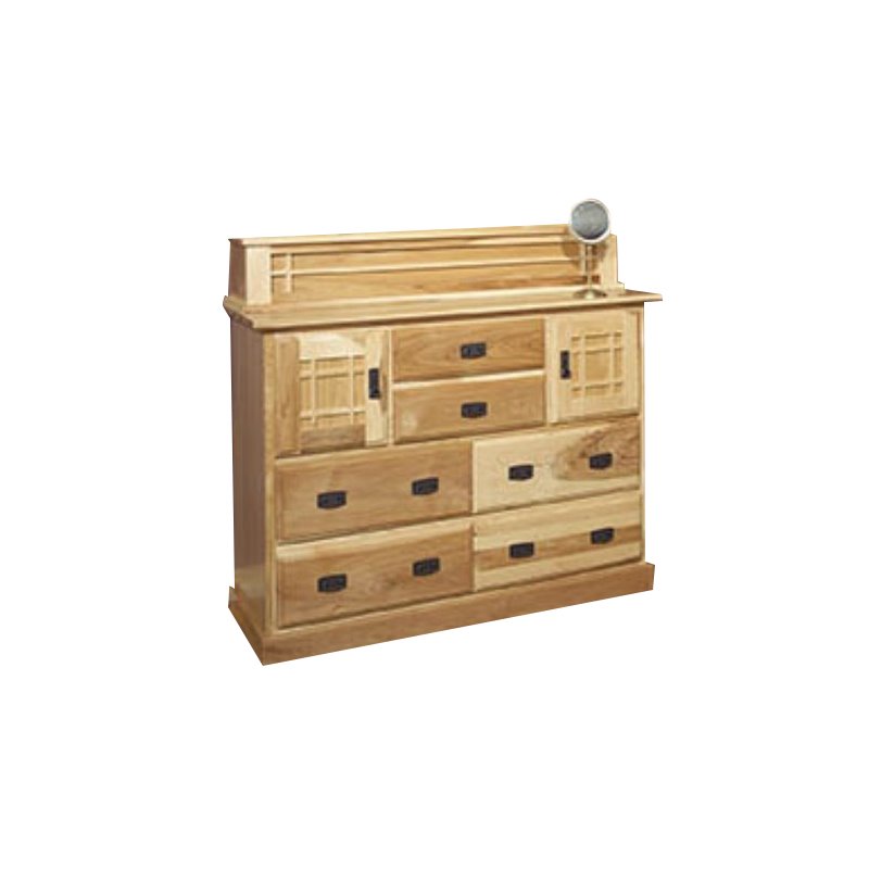 A-America Amish Highlands 7 Drawer Mule Chest in Natural