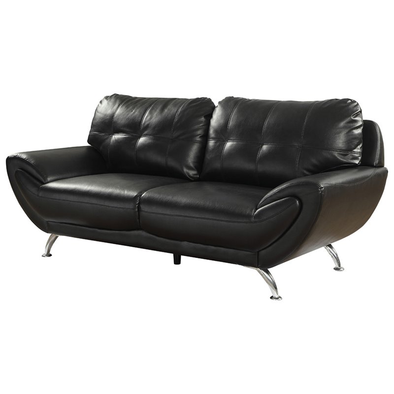 Wade Logan Angeline Leather Sofa Furniture Save Money