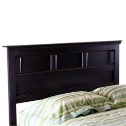 South Shore Mountain Lodge Queen Headboard in Ebony Finish
