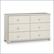ADD TO YOUR SET: South Shore Sand Castle Pure White Double Dresser