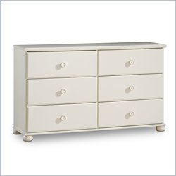 South Shore Sand Castle Pure White Double Dresser
