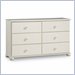 South Shore Furniture Sand Castle Pure White Double Dresser