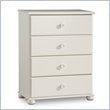 ADD TO YOUR SET: South Shore Sand Castle 4 Drawer Chest in Pure White