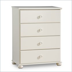 South Shore Sand Castle 4 Drawer Chest in Pure White