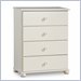 South Shore Furniture Sand Castle Pure White 4 Drawer Chest