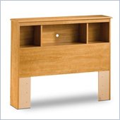 South Shore Brinley Twin Size Bookcase Headboard in Maple Finish