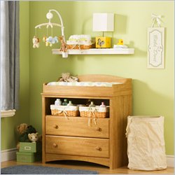 South Shore Sweet Morning Wood Changing Table in Maple